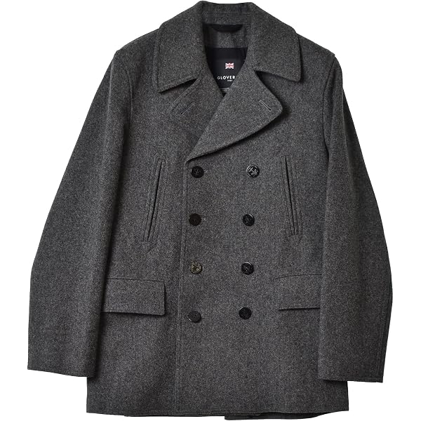 Amazon | [グローバーオール] MC7690/EM CHURCHILL Reefer Coat NAVY P